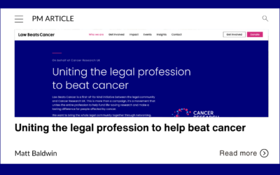 Uniting the legal profession to help beat cancer