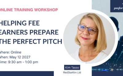 Helping fee earners prepare the perfect pitch