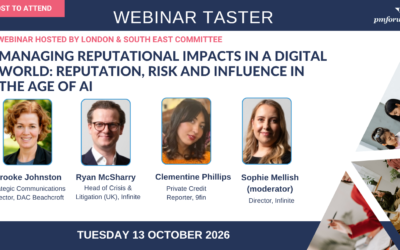 Managing Reputational Impacts in a Digital World: Reputation, Risk and Influence in the Age of AI